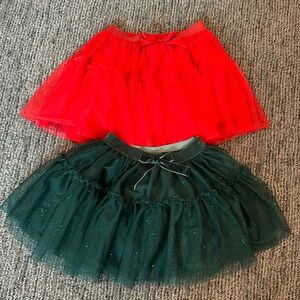 Pair of Glitter tutu skirts